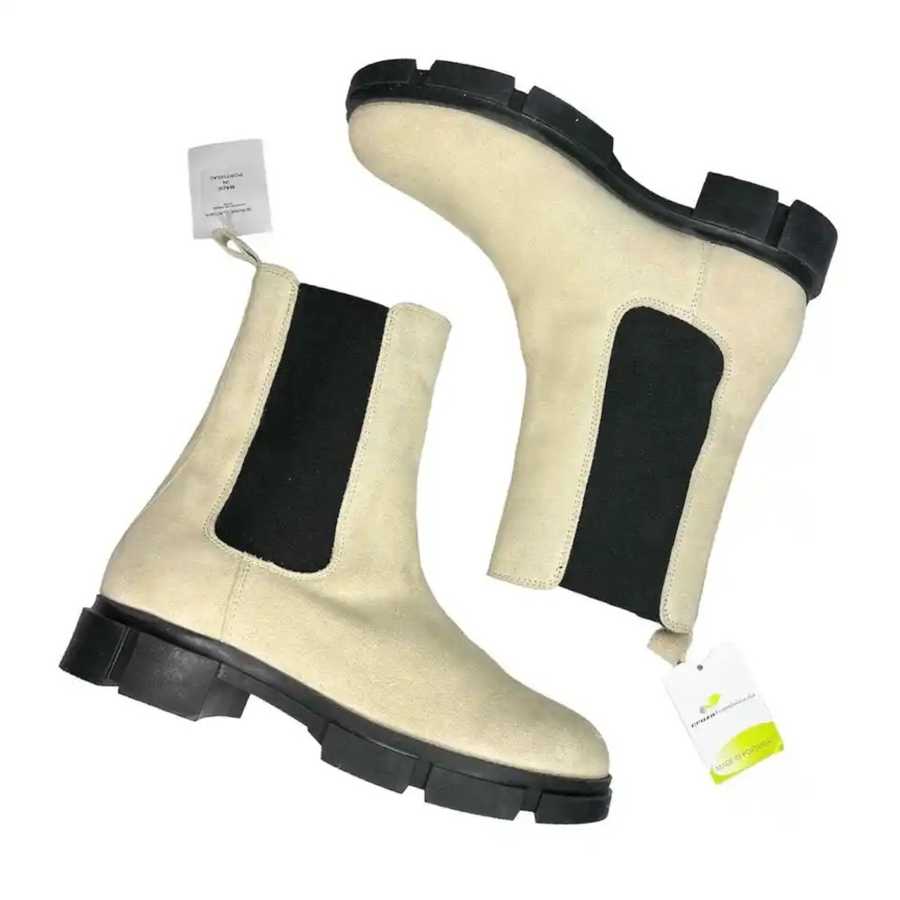 CRUZA TENDENCIA Made in Portugal Chelsea Suede Leather Boots - Picture 6 of 17
